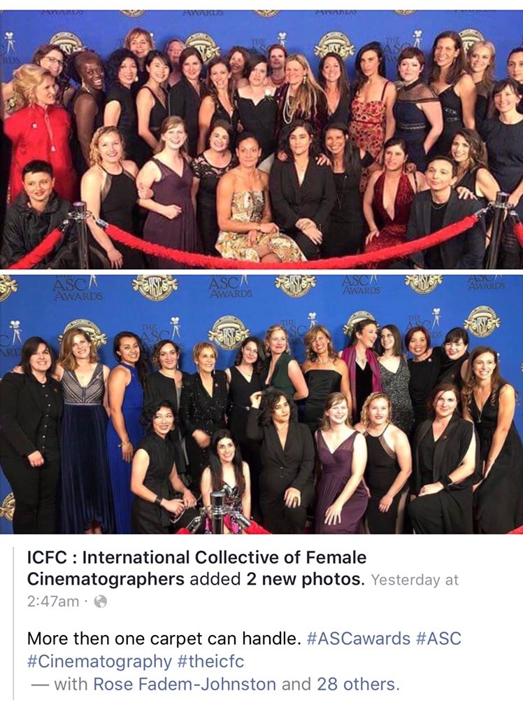 cameraandlight's tweet image. Very proud of all my compadres! 💪🏽❤️️❤️🎥 #ASCawards #womeninfilm #rachelmorrisonasc