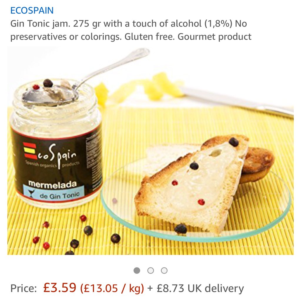 UnifyFood's tweet image. Forget the #KFCCrisis and the #MCFC match tonight! 

We’ve found GIN AND TONIC JAM!!! #MondayMotivation 👉👉get some: amzn.to/2HwkZoW RT WOW!