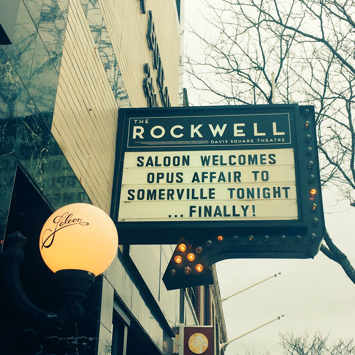 opusaffairBOS's tweet photo. RT SaloonDavis: See you tonight opusaffair! #BosArts #FinallyTheBride #Welcome #Somerville #DavisSquare https://t.co/EjRZPM5VZa