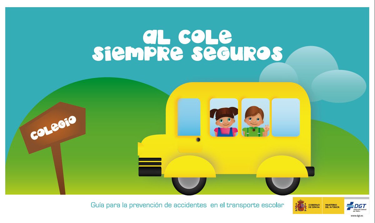 DGTes's tweet photo. Del 19 al 23 de febrero realizamos #CampañaControl de #TransporteEscolar. Revisamos #velocidad, #cinturón, tiempos de conducción y descanso...La seguridad de nuestros hijos por encima de todo. Protejámoslos respetando normas. 🚌🤸‍♀️🤸‍♂️ https://t.co/iurRYBT8mW