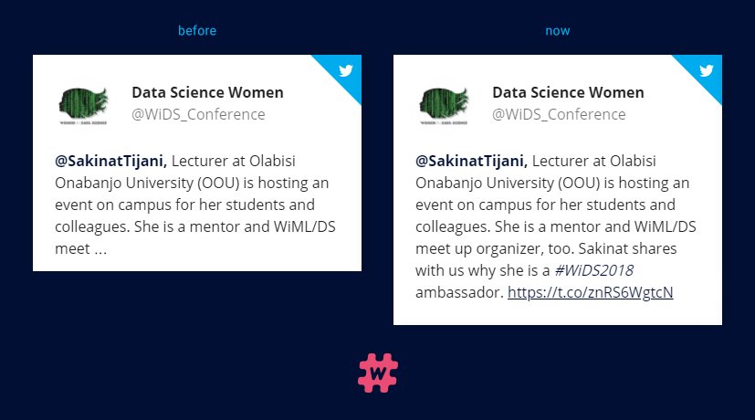 Context matters. 

That's why we've decided to roll out an update affecting how we display extended tweets. 

Before, long tweets were cut off at 200 characters. It was purely a design decision. 

Now, we are displaying all 280 characters. 

#socialmediawall #twitterwall