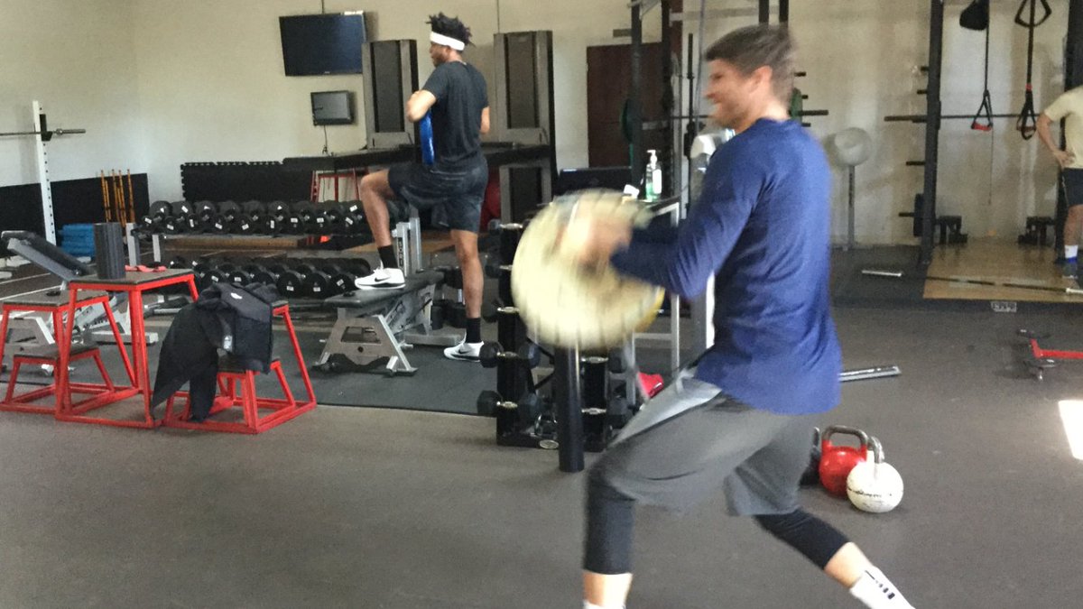Great to have two former <a href="/BluejayMBB/">Creighton Men’s Basketball</a> at <a href="/P3sportscience/">P3</a> getting work in during the All-Star break. <a href="/JustinPatton17/">Justin Patton</a> <a href="/KyleKorver/">Kyle Korver</a>