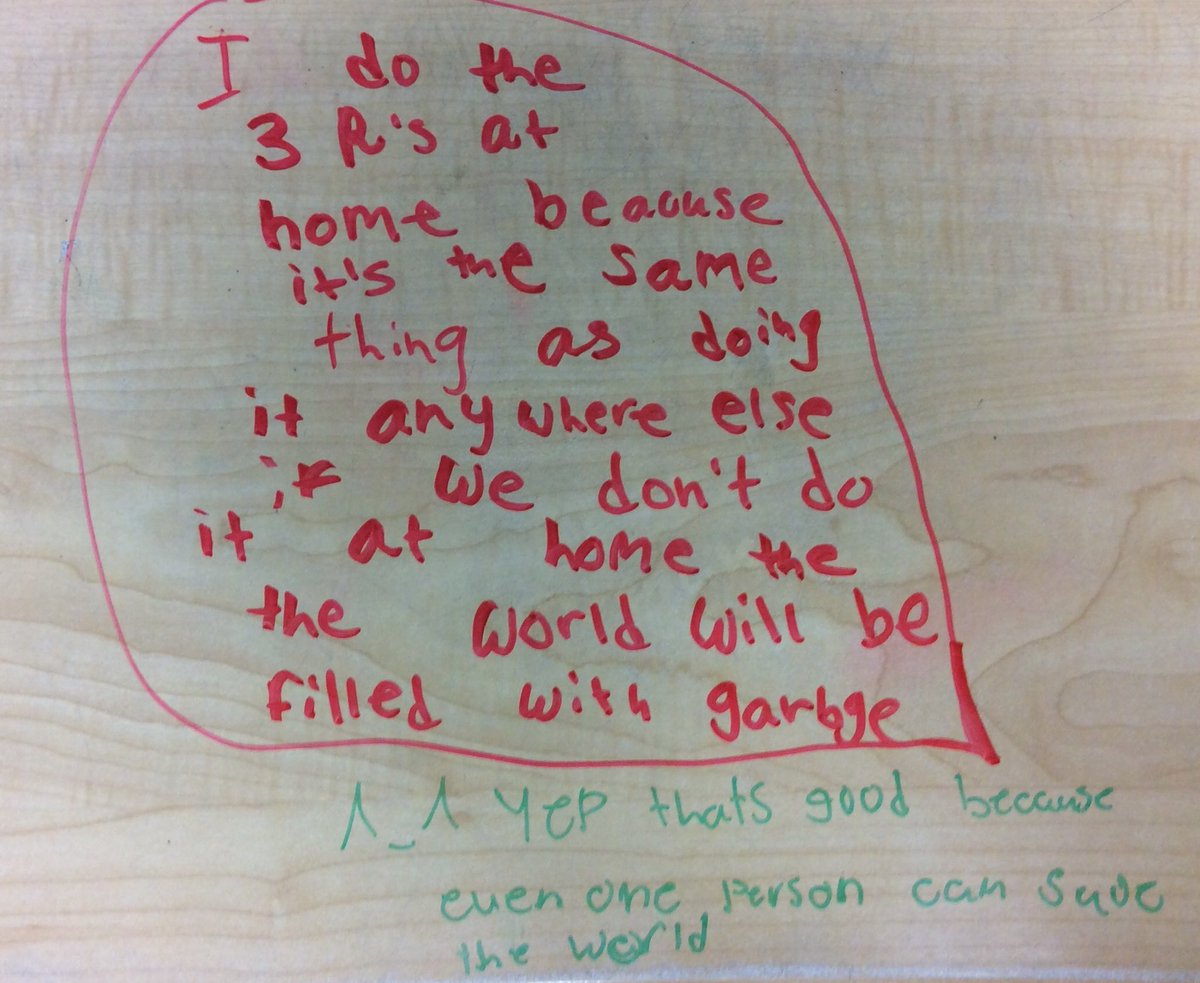 JackieJasko's tweet photo. Do you reduce, reuse, and recycle at home? #savetheworld #tabletoptexting @ParksideProud https://t.co/5WpjZcISHP