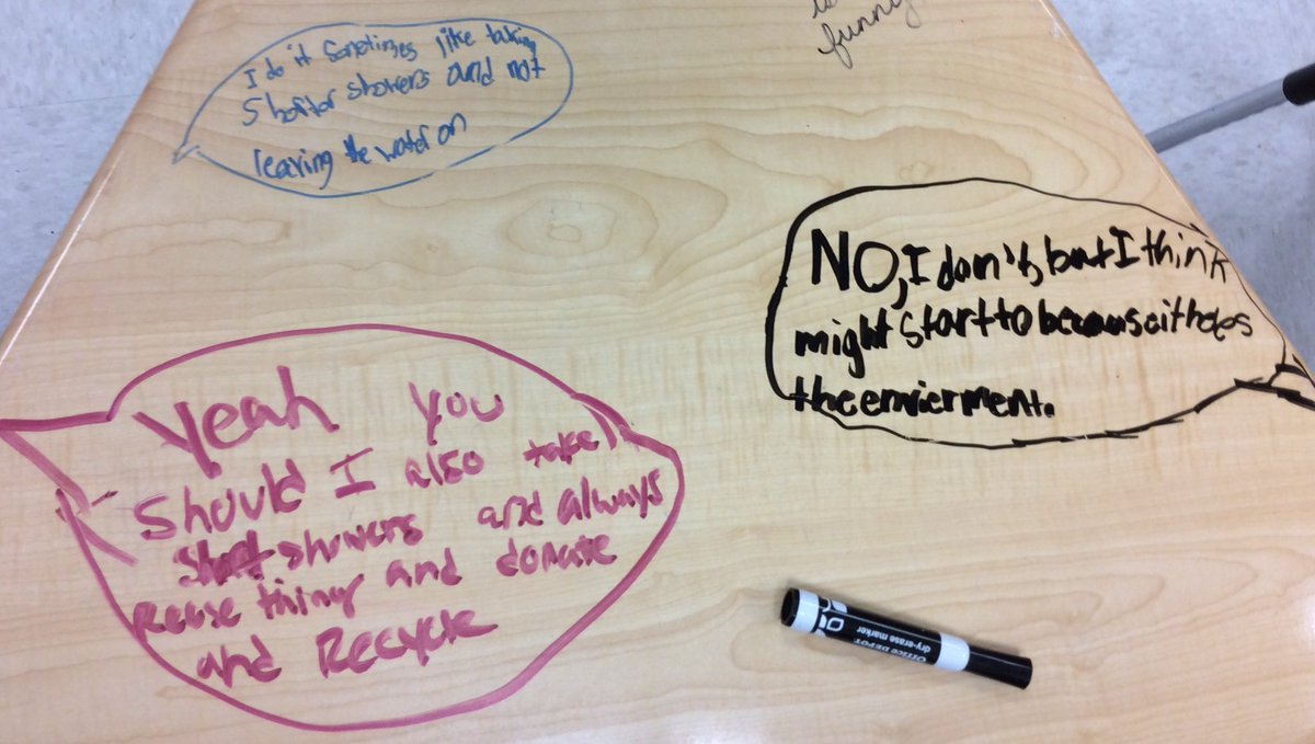 JackieJasko's tweet photo. Do you reduce, reuse, and recycle at home? #savetheworld #tabletoptexting @ParksideProud https://t.co/5WpjZcISHP