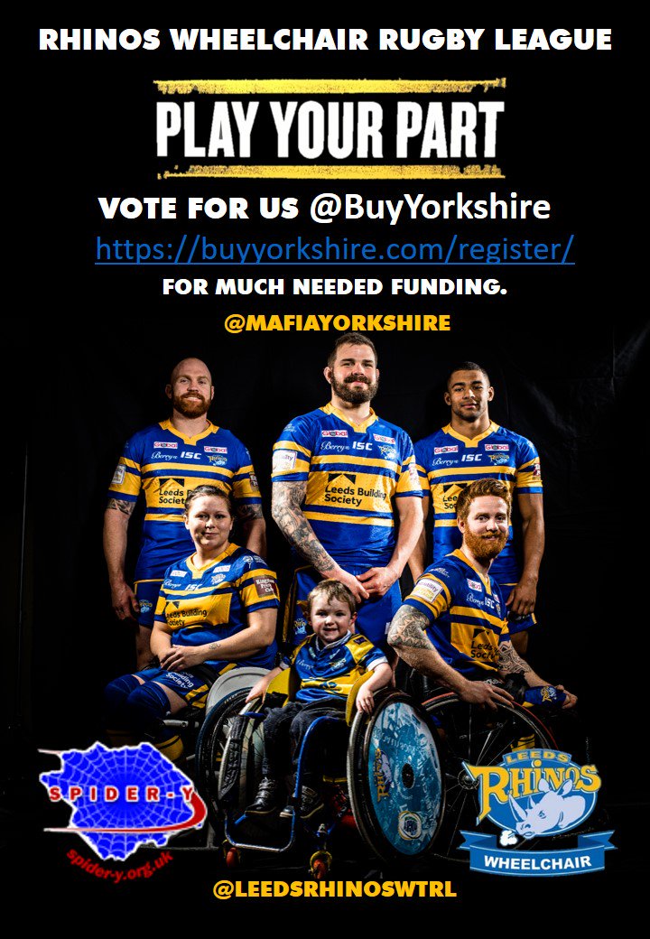 SPIDERY2's tweet photo. UPDATE.  VOTE NOW for Leeds @LeedsRhinosWTRL https://t.co/WkjFVYLx64  for much needed support to help sustain our small club for years tocome. @MafiaYorkshire @BuyYorkshire @DisSportYorks @leedsunitedtv @SportLeeds @LeedsRhinosRS @LeedsRhinos365 @RugbyLeeds https://t.co/8tGzvlmaNp
