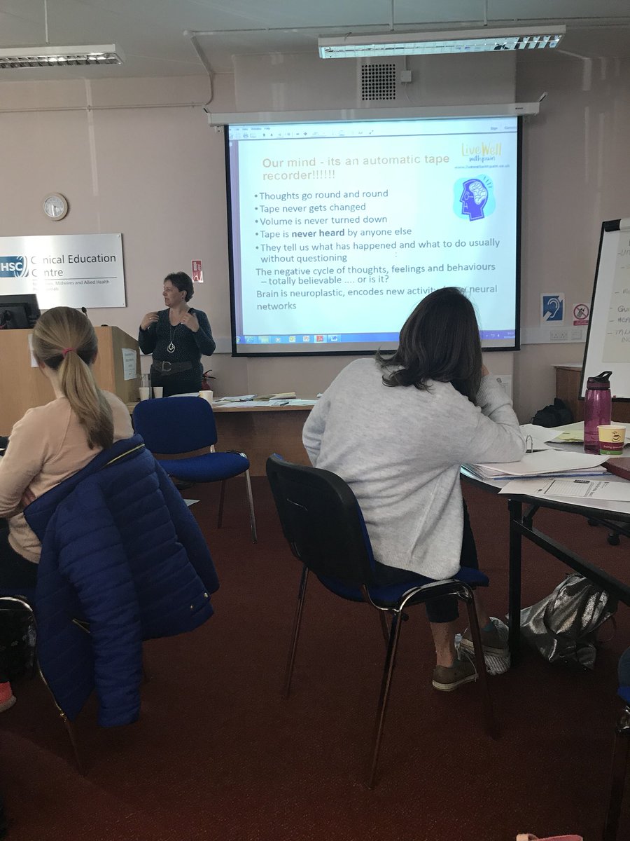 cann_seana's tweet photo. @livewellpain @EnableSelfCare  day 2 of a great course thanks to all. Chronic pain and CBT https://t.co/xl4HcGjmiy