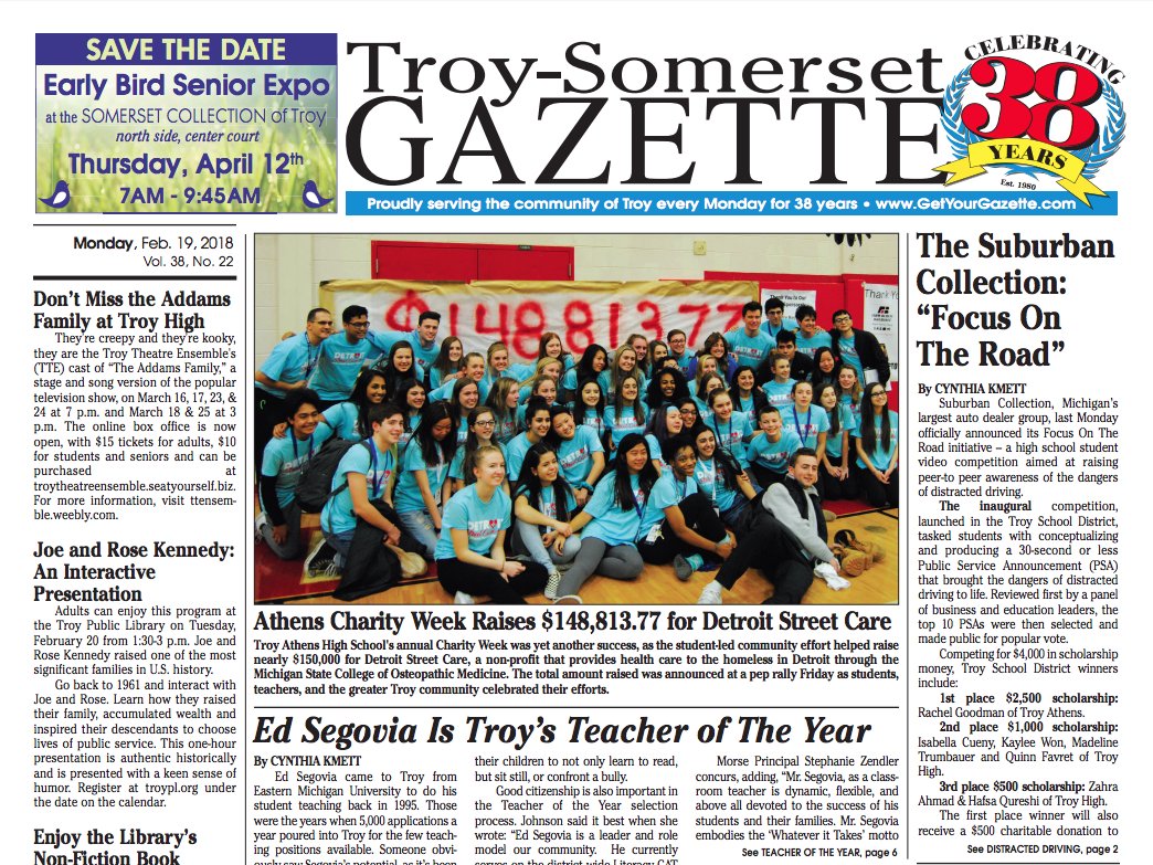 Troy-Somerset Gazette tweet media