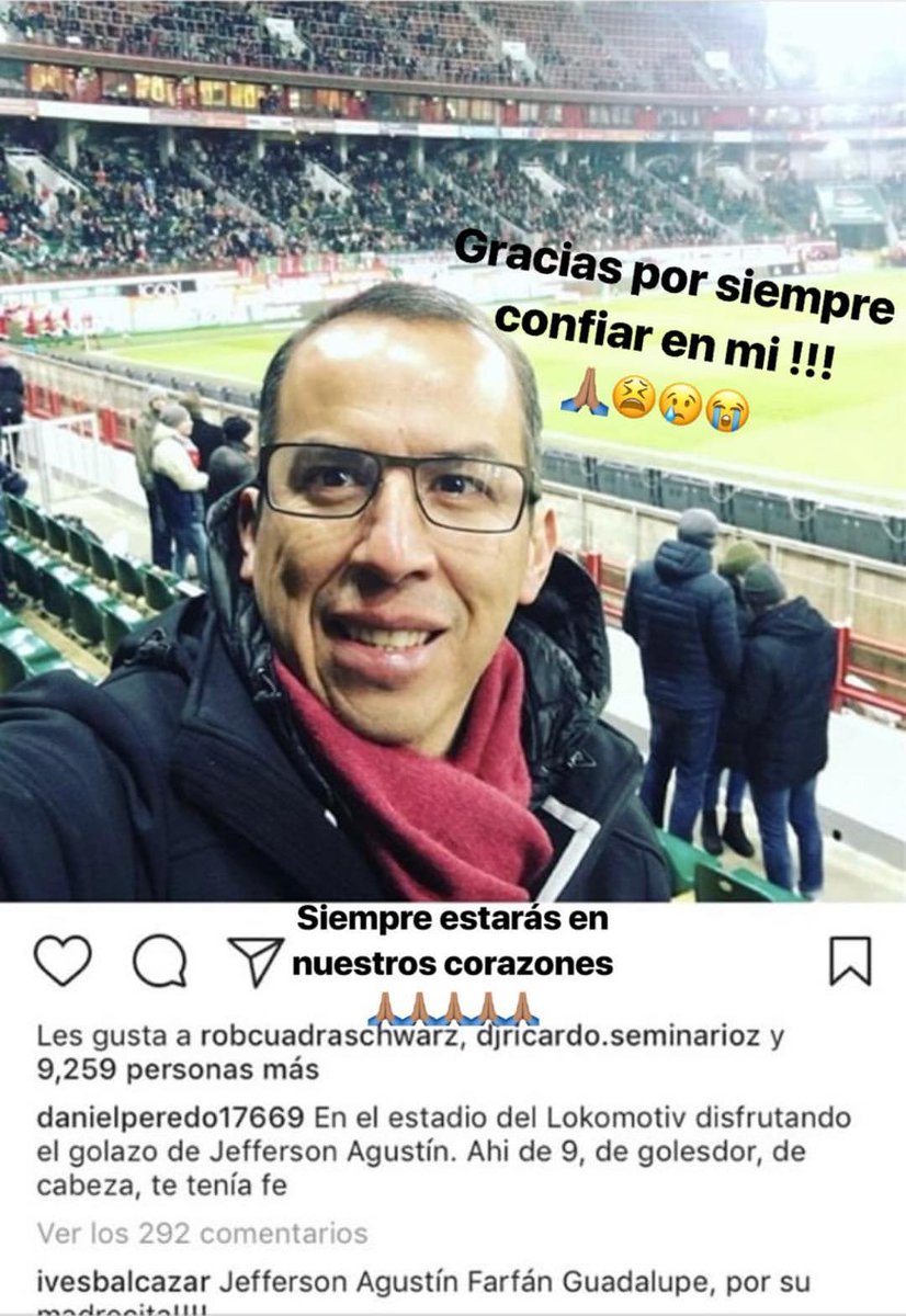 Gracias por todo Daniel! #eldeporteestadeluto #noseralomismosintí #hastasiempre  #descansaenpaz 😢