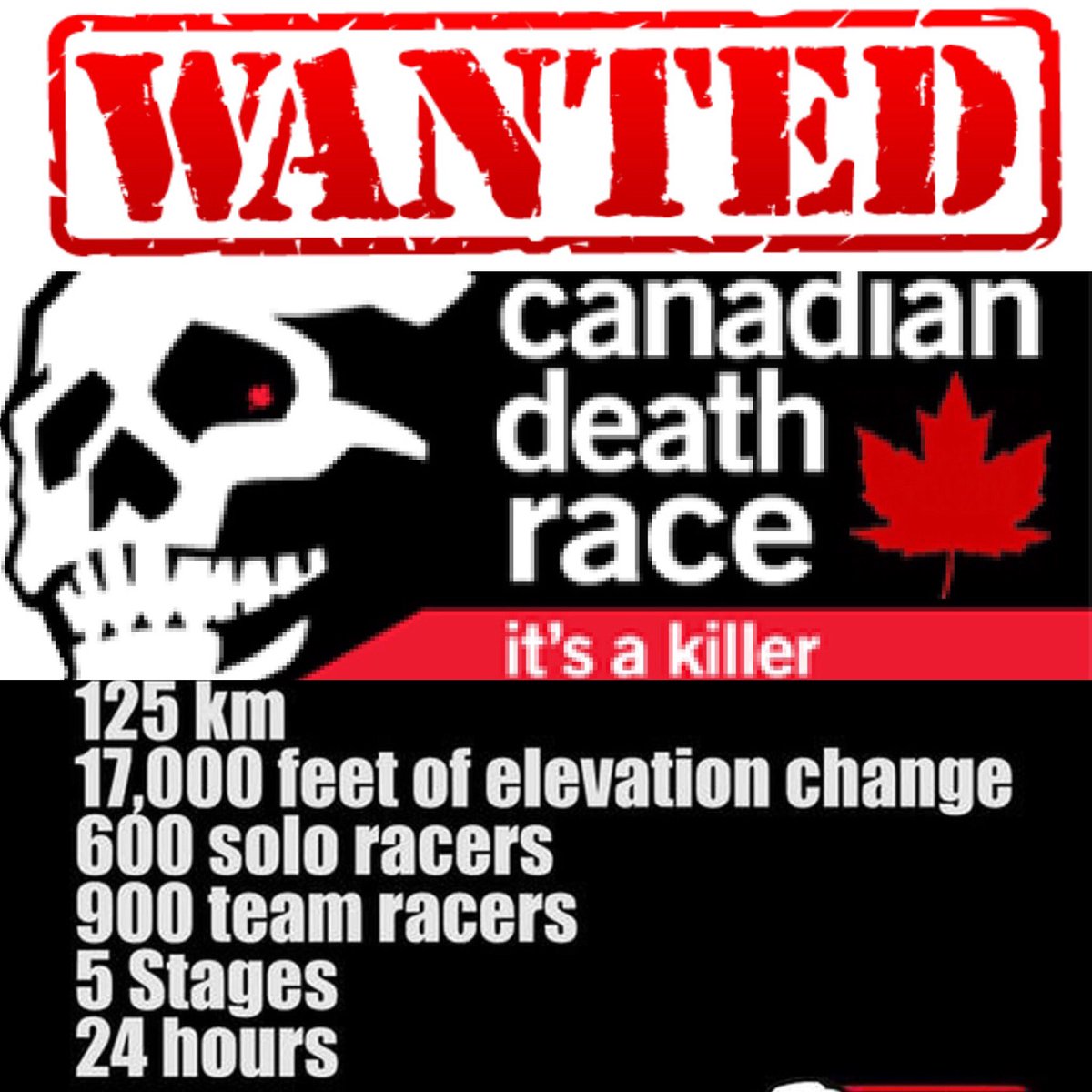 Still need 2 runners to complete our team...who’s in? August 3rd - 6th, Grande Cache, AB #canadiandeathrace #skulltatoowhendone #run #runners