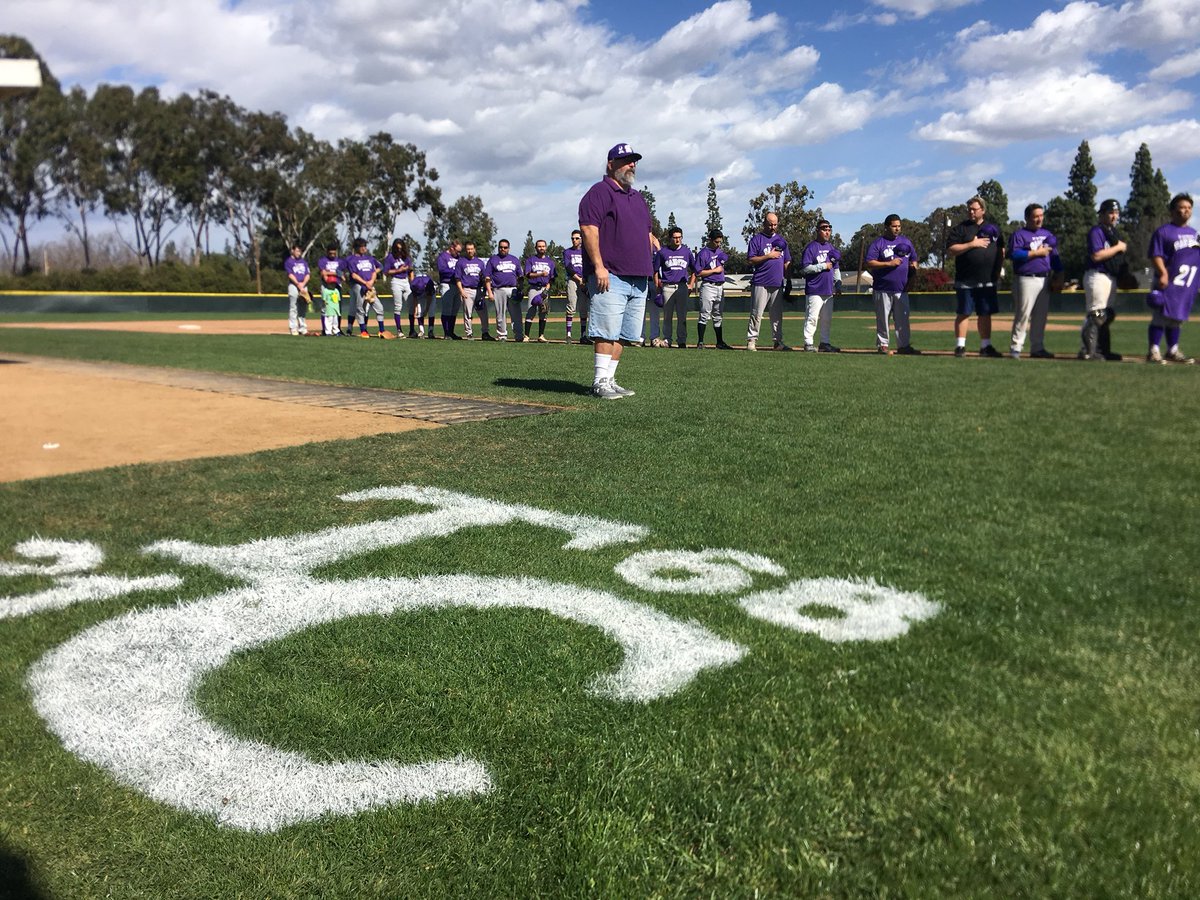 StAnthonySAINTS's tweet photo. At todayโs baseball alumni game, we honor the late Tim Johnson โ15 with pregame ceremony and prayer. #ForTC https://t.co/y7g1GMyzWe