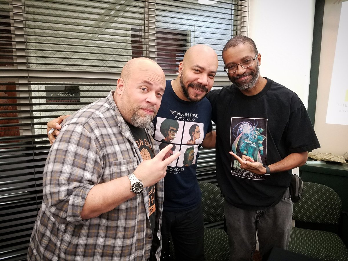 HallHdotcom's tweet photo. Find out why #BlackPanther & events like @KIDCOMICSKJ's #BLKCOMIXDAY2018 matter. Listen to the "Heroes Rise: The Importance of Black Artists in Popular Media” panel featuring:
- @DavidWalker1201
- @JIJennings
- @hannibaltabu
Link:
https://t.co/XaVhM8zdyt
#RepresentationMatters https://t.co/2MRsx7I45k