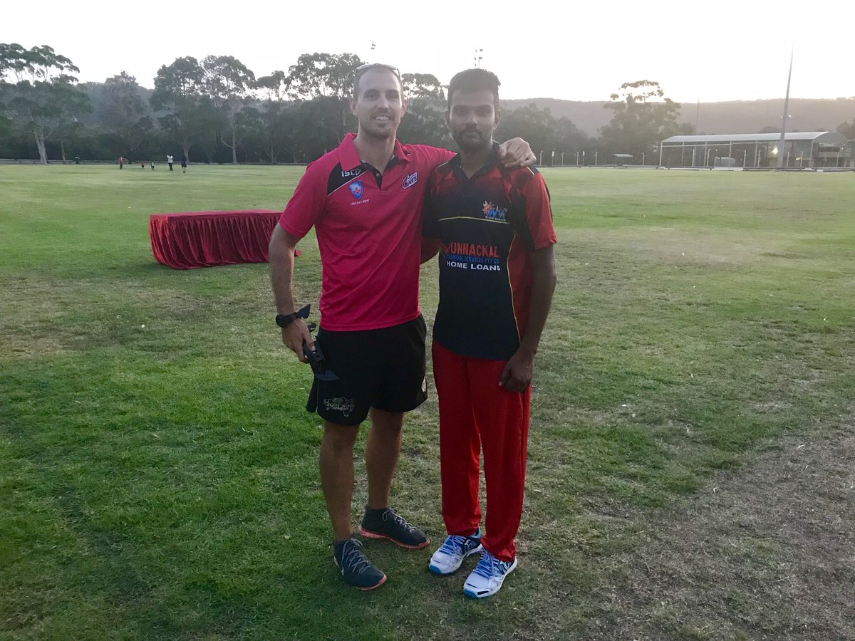 MikePeacock27's tweet photo. Massive thanks to Jaibi Mani and the Wyong Warriors CC for putting on a great show at Adcock Park on Sunday. Jaibi is a highly valued volunteer that doesn’t amazing work in his community! https://t.co/AeCWe5L3zy