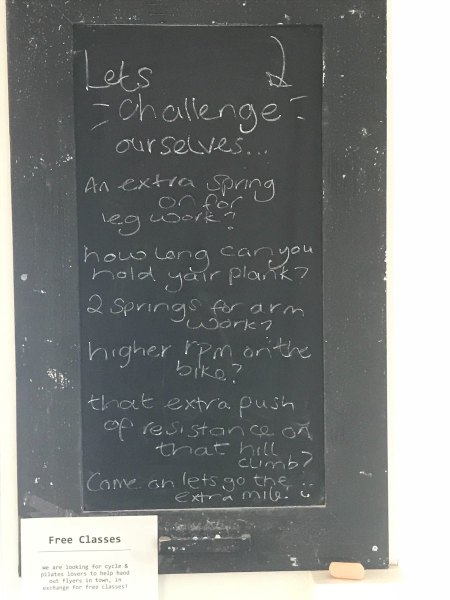 PilatesRooms's tweet photo. Lets challenge ourselves mentally and physcially! What happens when we leave are comfort zone? Dont stAy in the same place....what can you do? Add? Achieve? #challengeyourself https://t.co/aWQeZTrMsJ