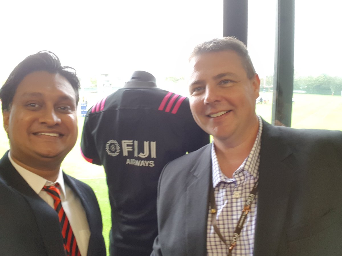 shanehussein's tweet photo. Proud to add another mighty brand to our @FijiAirways family as @crusadersrugby join a strong stable with @fijirugby @RoyKrishna21 & @benjaminryan @RobertOliverNZ. #Crewsaders #crusadeon #wewill https://t.co/czppzWptjy