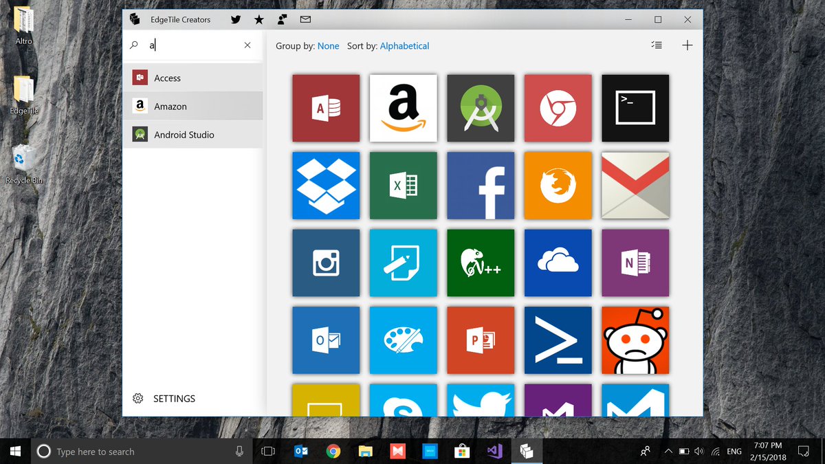 EdgeTileCreator's tweet photo. Update 1.2.2.0 is out with some new cool features.
Changelog:
- App repackaging to improve stability
- Add "Run as administrator" option
- Update Top Bar, Menu, Tiles Grid with respect to Fluent Design System
- Fix a minor bug preventing some executable files from being launched https://t.co/T9d50AVbZR