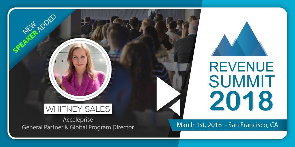 RevenueSummit's tweet photo. Whitney Sales @thesalesmethod will be around to answer your questions on #salesdevelopment at her Q&amp;A session during Happy Hour! Don't forget to swing by and ask her what's on your mind! #RevSummit18 

https://t.co/tD7MlH460W https://t.co/8A0J8wvPTB