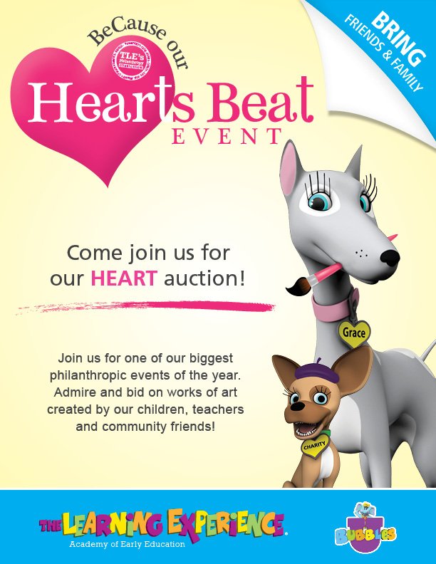 BushraPrinceton's tweet photo. Come and join us for our biggest philanthropy event BeCause our Hearts Beat on Friday, February 23; admire and bid on works of art created by our children and teachers #TLEPrinceton #Philanthropy #BeCauseourHeartsBeat https://t.co/V2YoiyEDUF