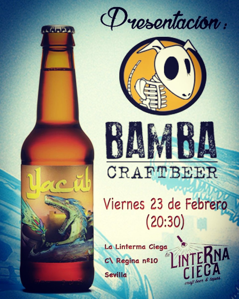 Y por fin llegó día chicos!.
Pinchamos nuestra Yacub (Hoppy Rye Lager) para presentarla oficialmente en "Linterna Ciega", c/Regina, 10 (Sevilla) . 🍺🍺
#ryehoppylager #craftbeer #beerporn #craftbeerlover #cervezaartesanal #beergasm #birra #beergeek #drinklocal #sevilla