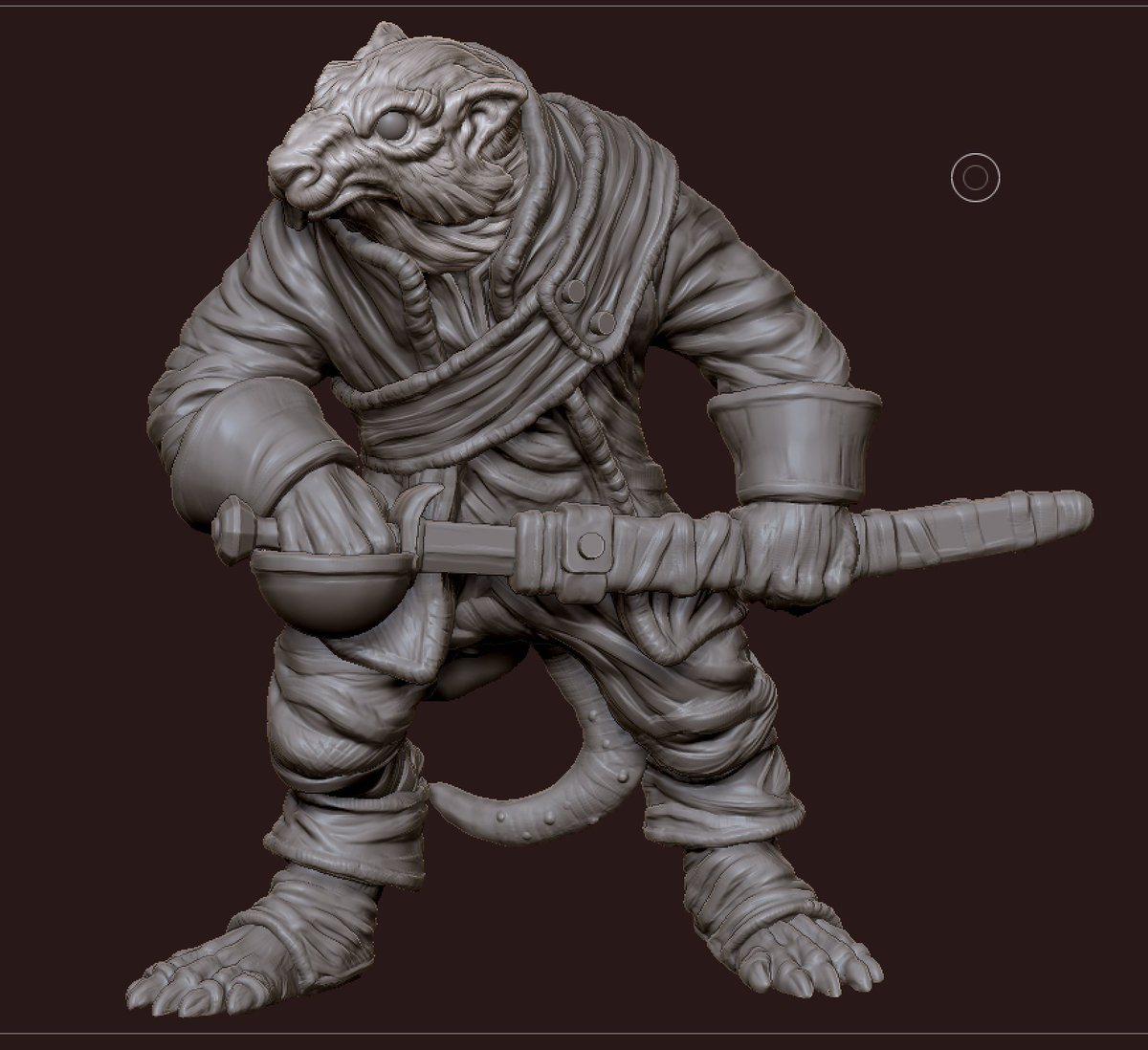 grogbro's tweet photo. Pi-Rat Captain! Done in Zbrush for a client. Still working on him... https://t.co/kNHuPWkdje