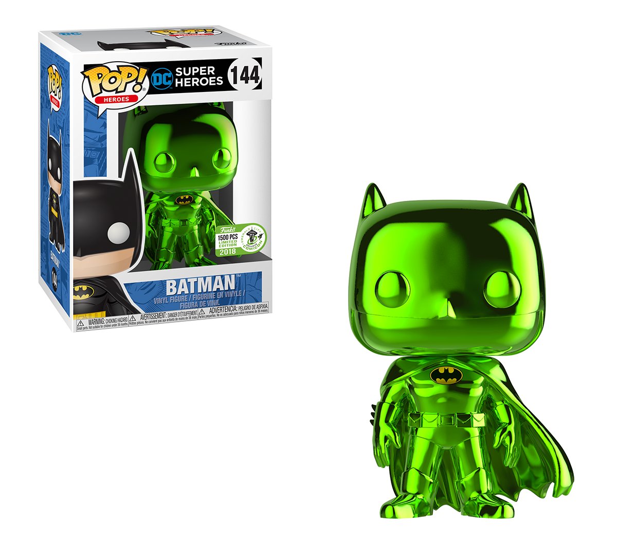 RT &amp; follow <a href="/OriginalFunko/">Funko</a> for a chance to WIN this Emerald City Comic Con exclusive chrome Batman Pop! #ECCC