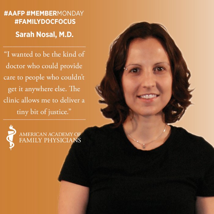 @SCNosalMD talks about her desire to help her city's most vulnerable patients in this week's #FamilyDocFocus. #MemberMonday @forFamilyHealth  @NYCFreeClinic  @ECHOFreeClinic ow.ly/6ROK30iuNlS