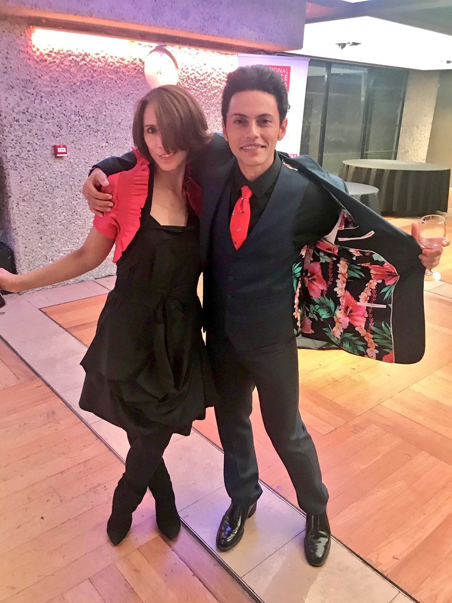 And they said they didn’t colour-coordinate! (Hosts of today’s @NatDanceAwards -  @annalopezochoa and @danejeremyhurst). #NDA2017