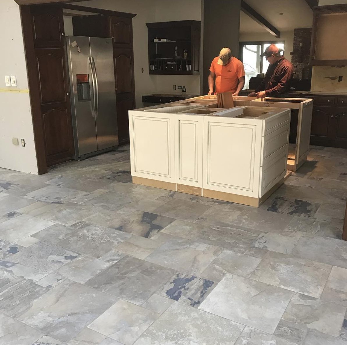 cccraftsman's tweet photo. We're quite skilled when it comes to laying new flooring. Take a look at some of the tile and slate we're putting down at current job sites. #Asheville #Remodeling #Flooring https://t.co/hK76yRz1W1