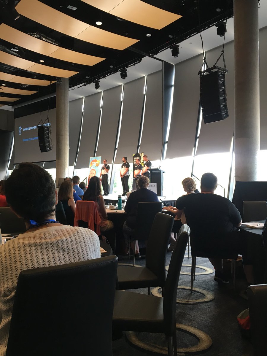 hfeno84's tweet photo. Day 2 of DECD Wellbeing Leader Conference. Hearing about community programs from some of the greats @PAFC #wellbeing #WSSproud https://t.co/MLKdg566SI