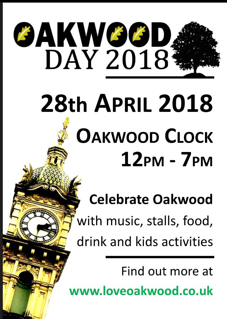 Date announced for #oakwoodday 2018... 28th April at #oakwoodclock