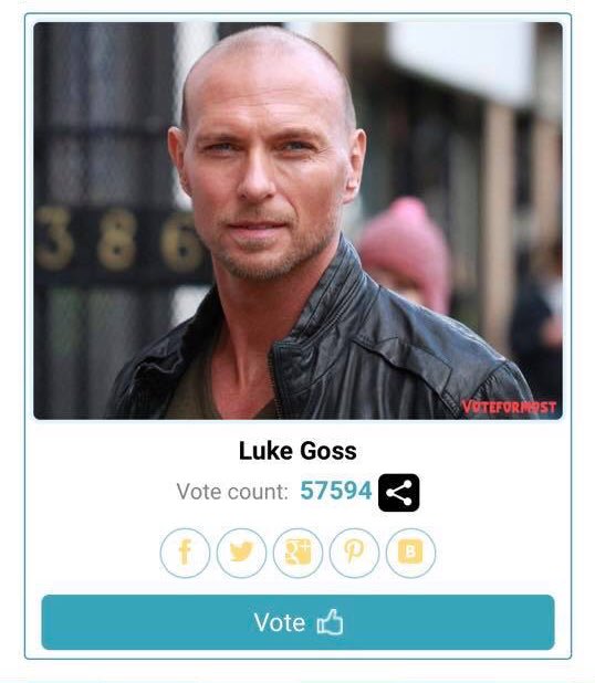 Brosreunion's tweet photo. Well done @LukeGoss Winner of Most Handsome Hollywood Actor 2017🥇 🎥❤️ Thank you to everyone that voted x #yourmove #actor #movies https://t.co/MkUKHiJ1r4