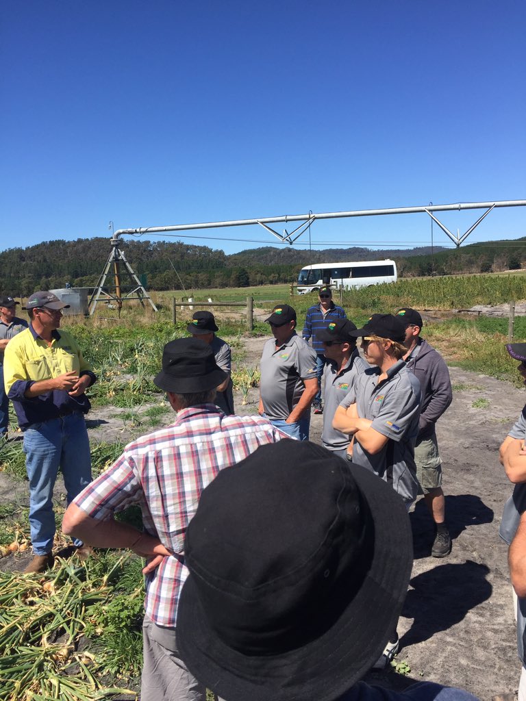 WAG members looking at spuds, onions, carrots, hemp, beans, wheat, berries etc. WAG tour. <a href="/theGRDC/">GRDC</a> <a href="/sevy73/">Simon Severin</a>