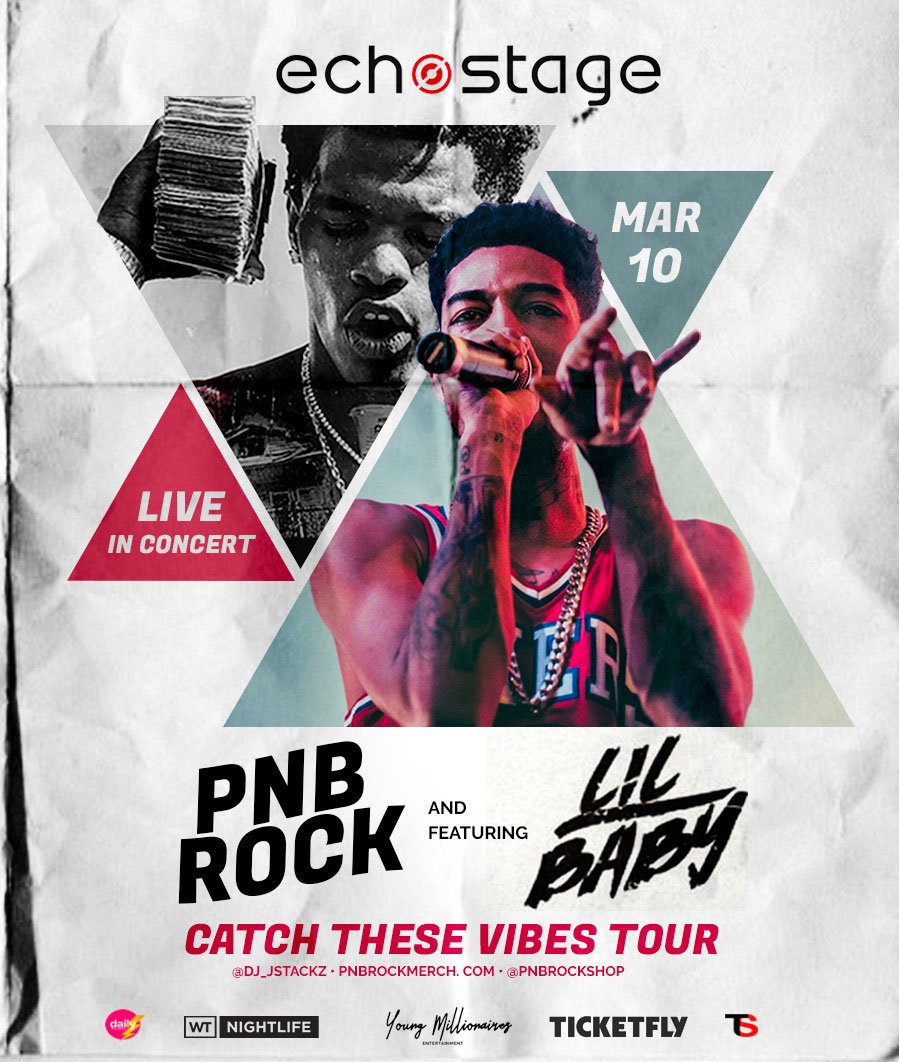 ClubLifeDC's tweet photo. LIL BABY + PNB ROCK LIVE IN CONCERT at Echostage. SATURDAY MARCH 10 (Tix available on https://t.co/DWSpC81hyU) https://t.co/ot137UKrLc