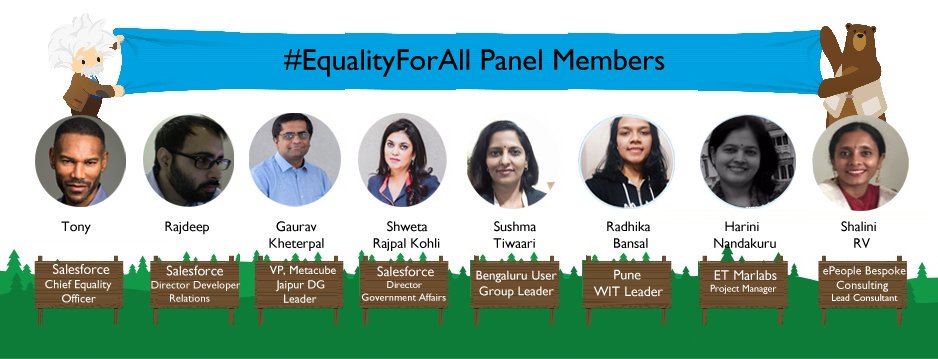 RadhikaBansalSF's tweet photo. Don't forget to catch @tony_prophet with me and many other dignitaries over a Panel Discussion about @SalesforceEQ.
@sfdgblr @goabhigo https://t.co/d9KAQF54Hi