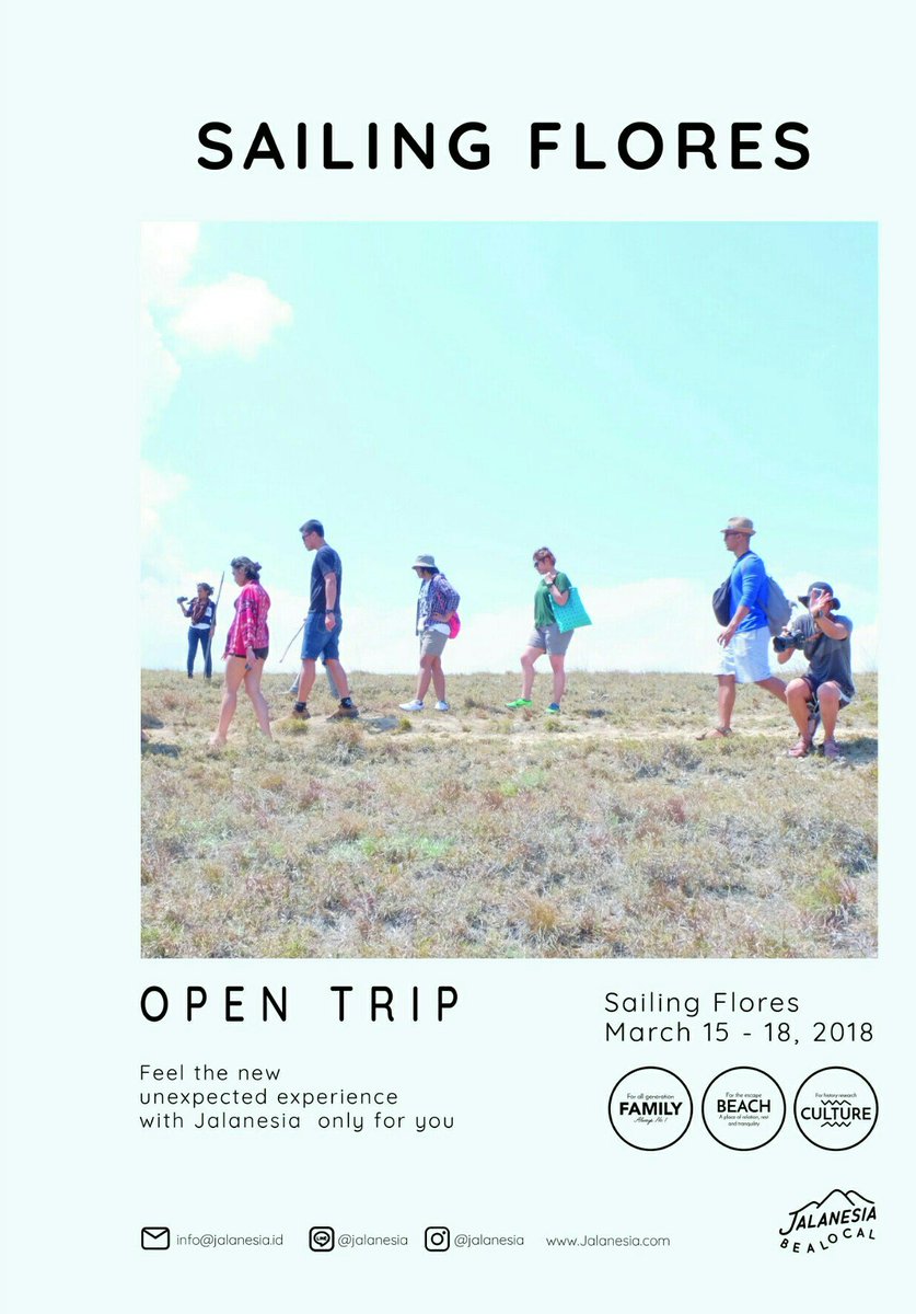Mau berpetualang ke Indonesia bagian Timur dan bertemu mahluk purba? Ini saatnya! 

Open trip Sailing Flores. 
Hanya 2,599,900 IDR / Pax 

Schedule: 
15-18 march 2018