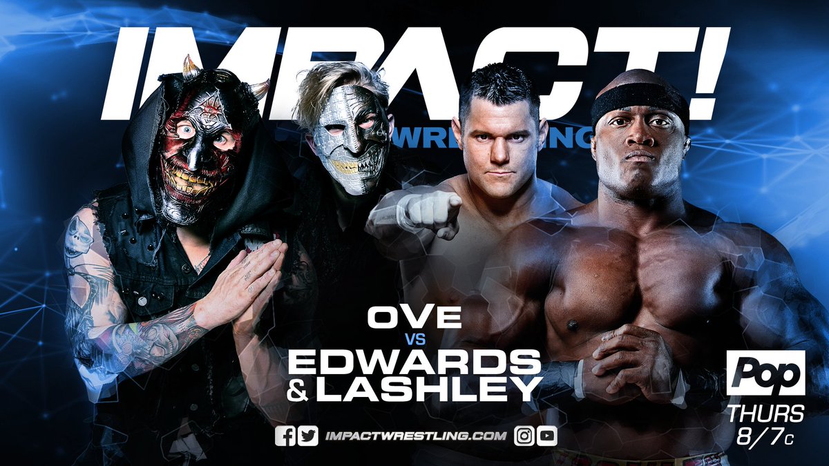 THIS THURSDAY on @PopTV/@fightnet we have an action packed, STACKED episode of IMPACT in store headlined by a first time ever Number One Contenders match, Edwards and Lashley teaming up plus so, so much more. #IMPACTonPOP