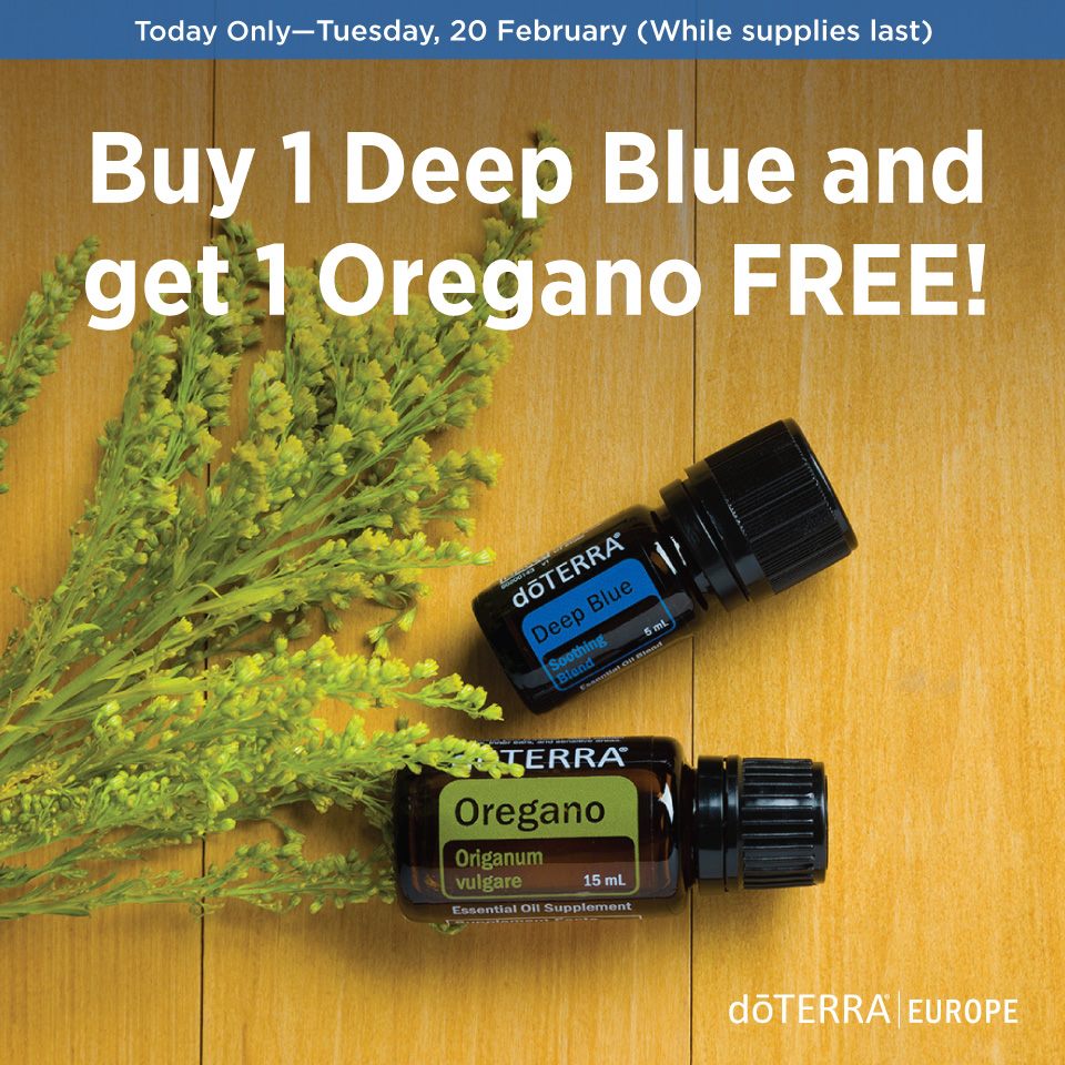 Kelly_doTERRA's tweet photo. Tuesday's #BOGO offer! #DeepBlue #Oregano #doTERRA I love BOGO week! https://t.co/kjpjC2eqxc
