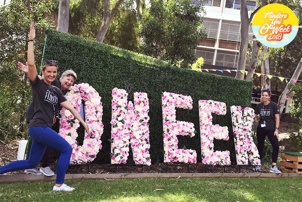 Flinders's tweet photo. O'week is getting underway at our Sturt campus, welcoming new students studying nursing, midwifery, paramedics and optometry. https://t.co/WQ8WJ6Xo3o