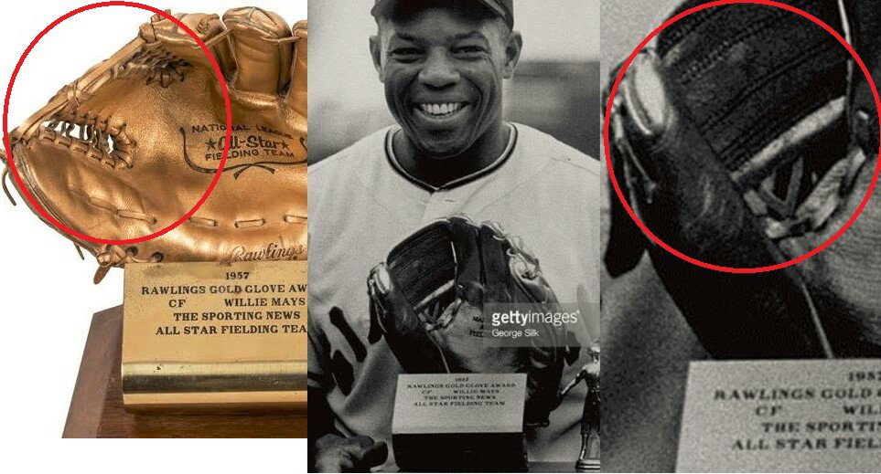 1957 Willie Mays' First Gold Glove Award
