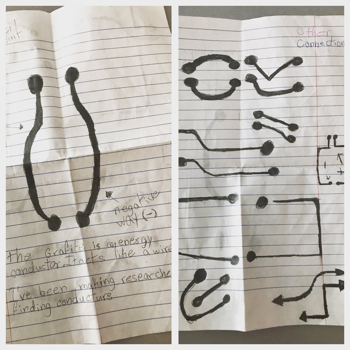 Lindsay Losik (@mslosik) on Twitter photo When your student can’t wait to show you what he did this weekend! He says the graphite of a pencil is an energy conductor and can act like a wire to connect a circuit, then designed other connections. <a href="/JCPSScience/">JCPS Science</a> #motivationmonday #sciencerules When your student can’t wait to show you what he did this weekend! He says the graphite of a pencil is an energy conductor and can act like a wire to connect a circuit, then designed other connections. <a href="/JCPSScience/">JCPS Science</a> #motivationmonday #sciencerules