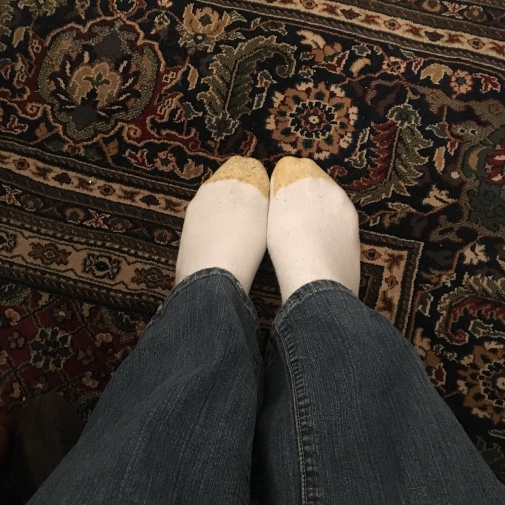 s1r3nn's tweet photo. @wiredPANDA @PatrickCMiller @chrissistrunk @paul_bosworth @CajunItalian Iโm super boring today.. #sockstatus #fail I call this: โI am almost done with this class and havenโt left my home office all day and barely come up for airโ.. I can totally get a pass tho for being sick, right?? ๐ค https://t.co/SoQcHq3mQ4