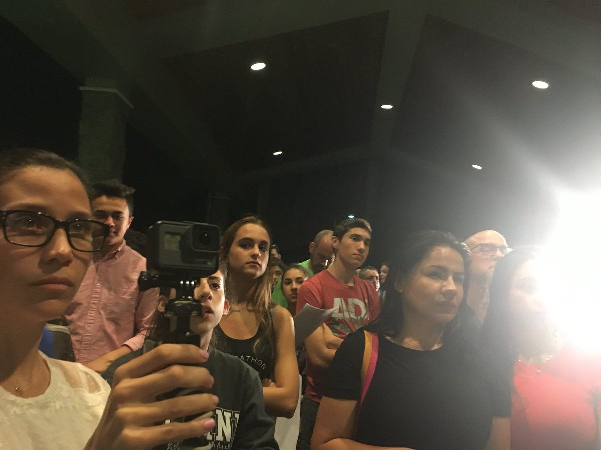Jackie talking about tomorrow’s trip to Tallahassee. 100 MSD students taking on our state capitol. We mean business. #NeverAgain #MarchForOurLives