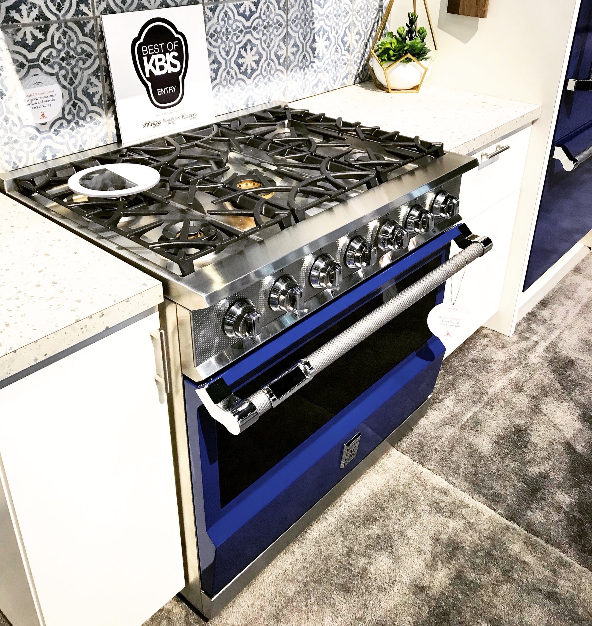 Hestan On Twitter Hestan 36 5 Burner Dual Fuel Freestanding Range In Prince Blue Coming To A Dealer Showroom Floor Near You Hestanhome Hestanindoor Choosehestan Range Oven Stove Kitchengoals Kitchen Trending Trendingnow