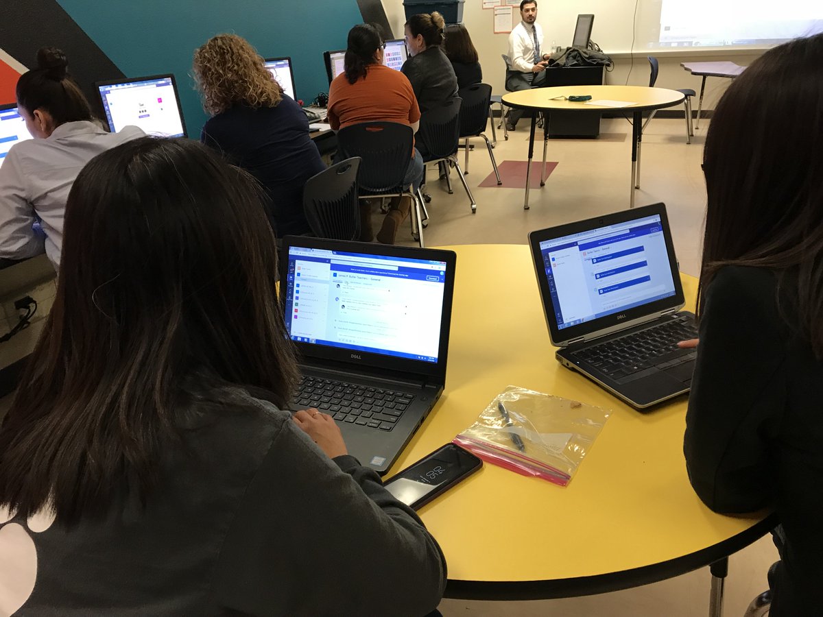 ARamirez_EMS's tweet image. When you can&apos;t meet face-to-face...@MicrosoftTeams is a great way to bring people, conversations, and tools that teams need in one place. Thank you @Butler_ES teachers.  #TeamSISD #SpedSISD