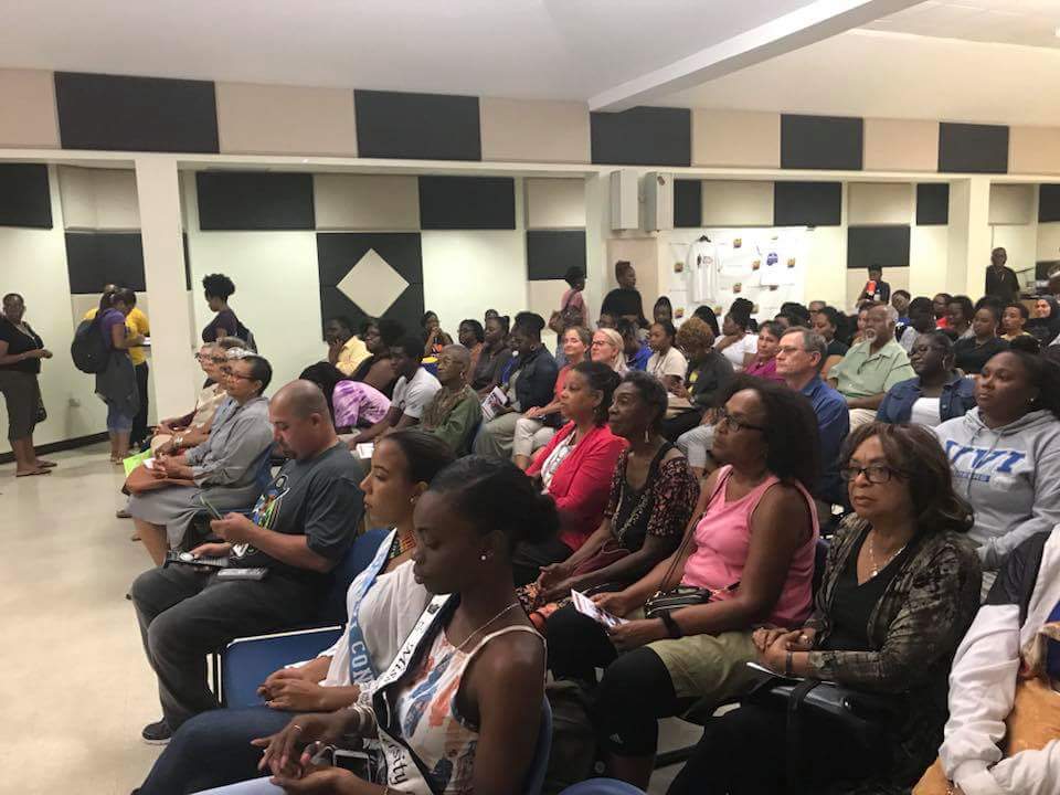 UVI Sheen Campus gathers to watch "Tell Them We Are Rising" #HBCUrising