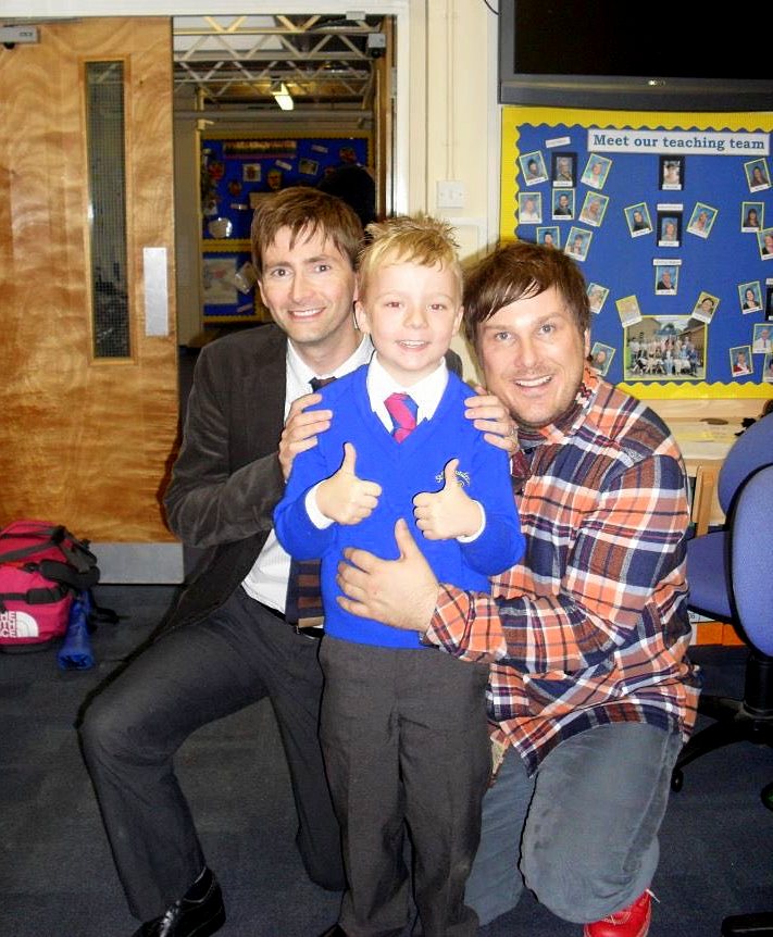 davidtennantcom's tweet image. PHOTO OF THE DAY: David Tennant, Ben Wilby &amp;amp; Marc Wootton on the set of Nativity 2: Danger In The Manger - 2011