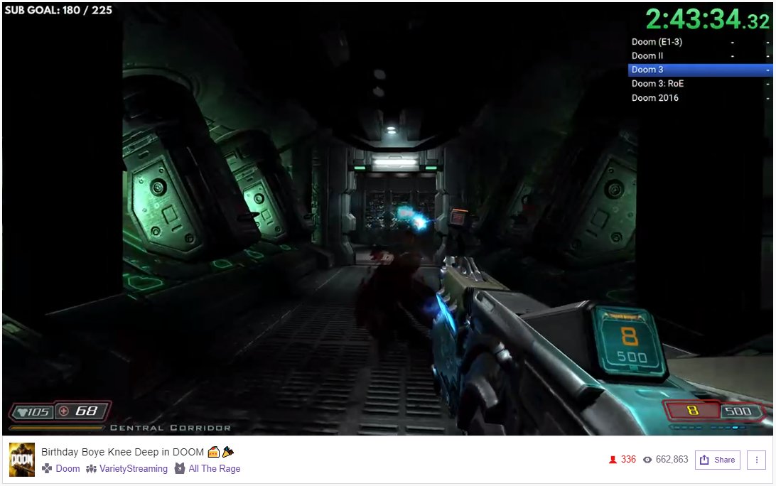 AllTheRageGG's tweet photo. Our resident Finn @DraQu_ is still live with the #DOOM marathon to celebrate his birthday! He's currently playing through DOOM3, followed by RoE and DOOM 2016 to finish! https://t.co/PtgFlYNr08 #Twitch #Streamer https://t.co/Ylvk1p5ok3