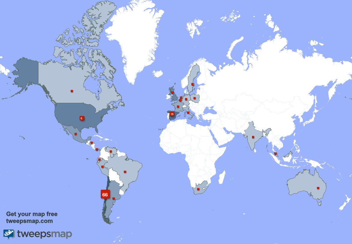 Tengo 2 nuevos seguidores, desde Estados Unidos durante la última semana tweepsmap.com/!santamaniachi…