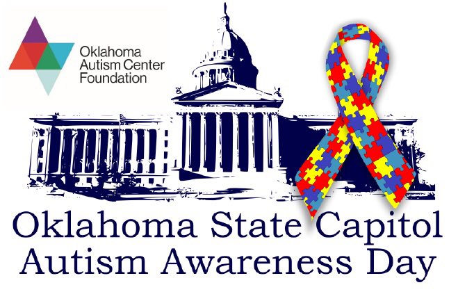 AutismCenterOK's tweet photo. The #autismcenterok is pleased to host the 2nd Annual Autism Awareness Day at the #OKStateCapitol on Mon, April 2 to coincide with World Autism Day. More details to come! #okleg #AutismAwareness #worldautismday https://t.co/gwIPRwW5zS