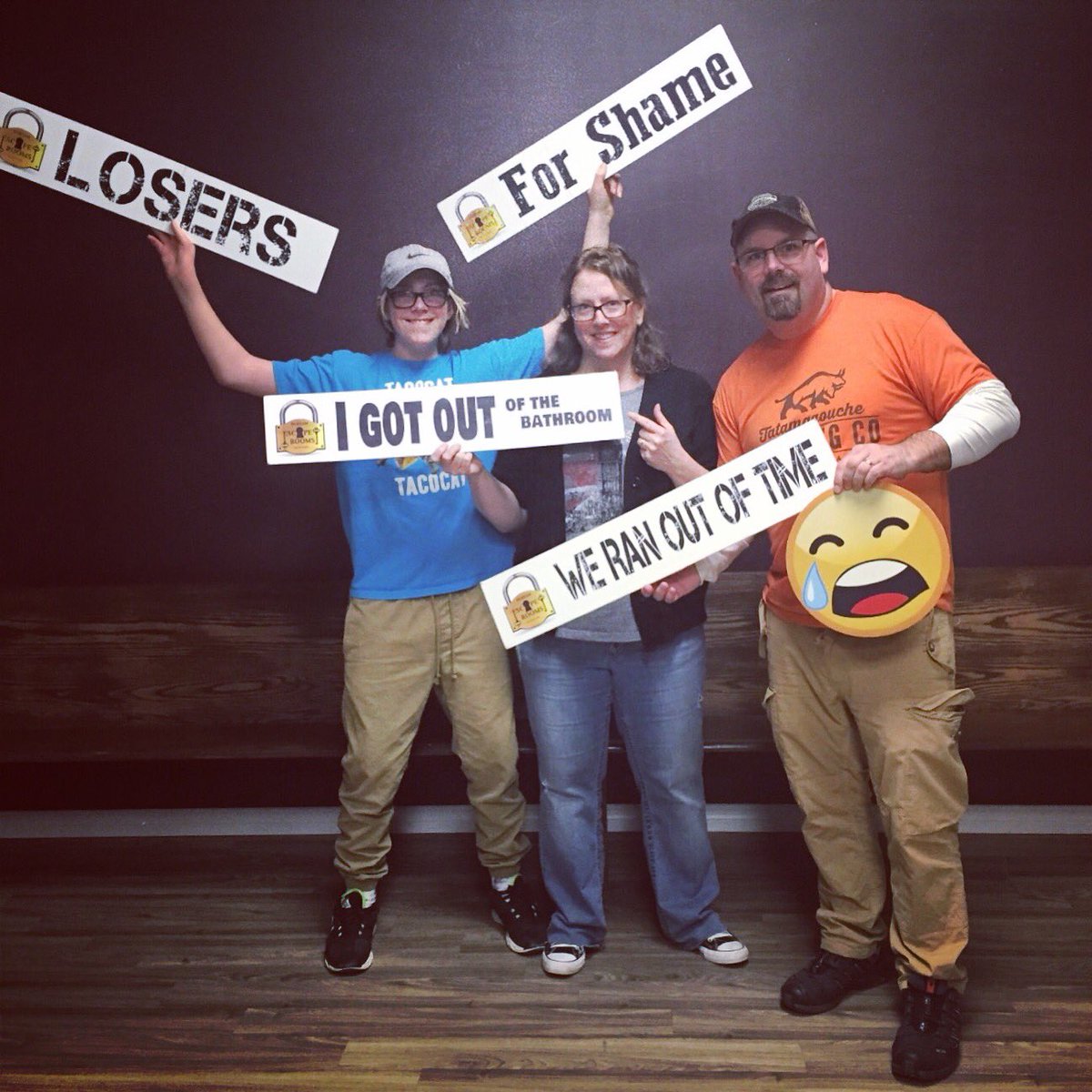 So much fun <a href="/DurhamEscape/">Durham Escape Rooms</a> on #familyday #failingisfuntoo #lovetheseboys
