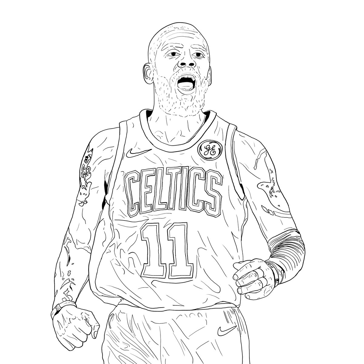 Download FallinStyle96 on Twitter: "Inks on my Kyrie Irving piece ...